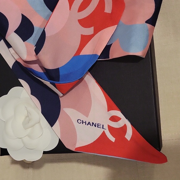 Chanel Multicolor Silk Scarf - Picture 2 of 4